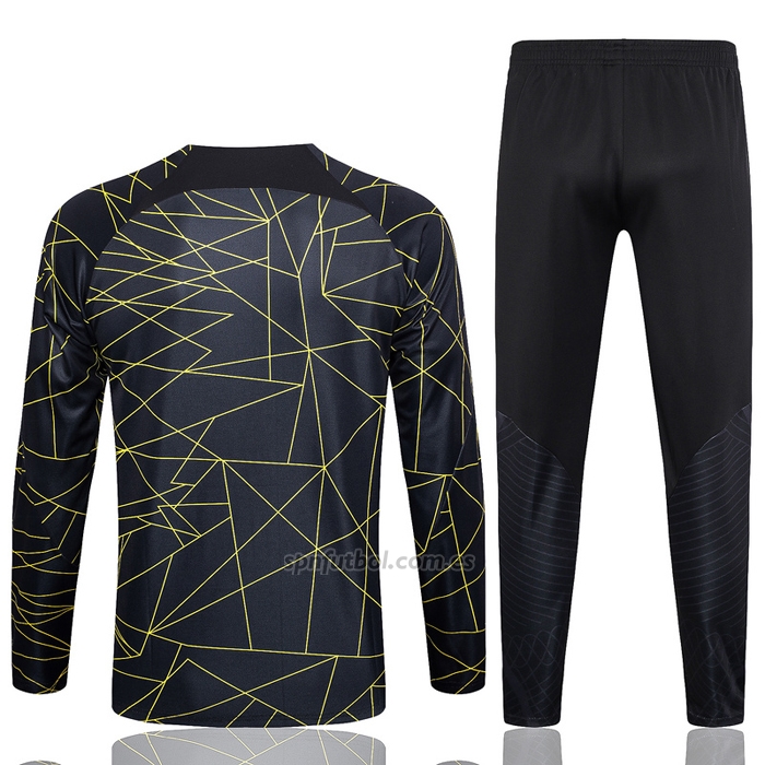 Chandal de Sudadera del Paris Saint-Germain Jordan Nino 2023-2024 Negro